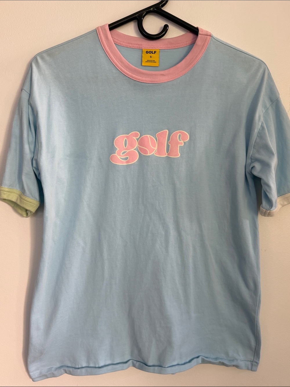 Golf Wang Pastel Blue & Pink Logo Tee